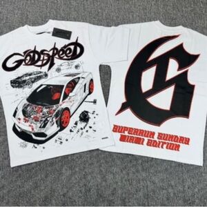 Godspeed Supercar Graphic Tee - White and Red